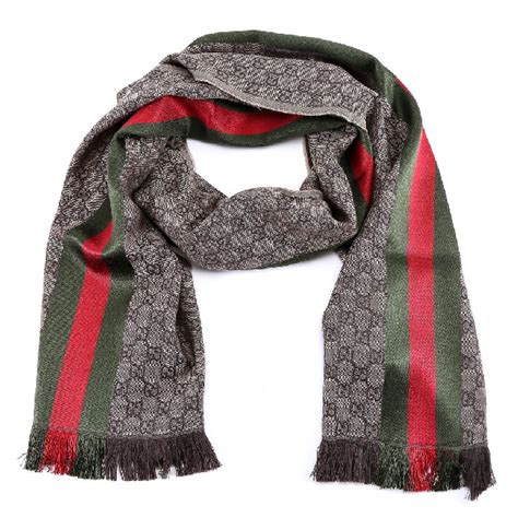 gucci web jacquard scarf|gg jacquard pattern knitted scarf.